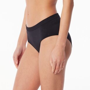 Sash & Rose Women's Seamfree Full Brief Black