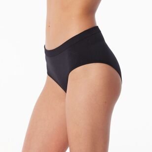 Sash & Rose Women's Seamfree Full Brief Black