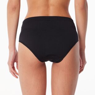 Sash & Rose Women's Seamfree Full Brief Black