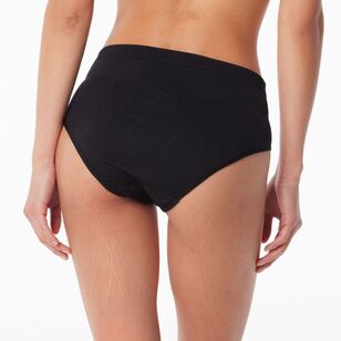 Sash & Rose Women's Seamfree Full Brief Black