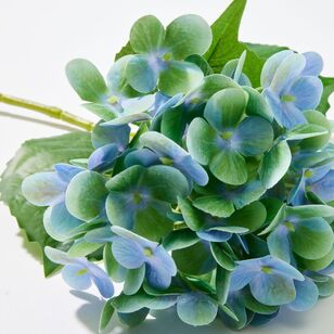 Soren Faux Single Hydrangea Stem Blue