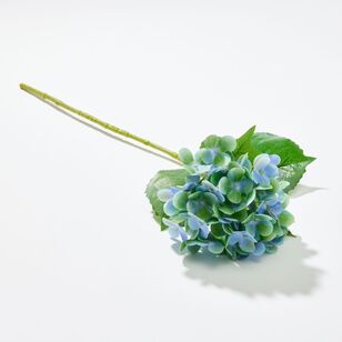 Soren Faux Single Hydrangea Stem Blue