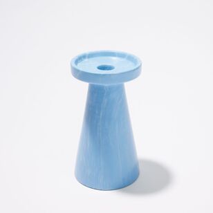 Soren Large Ceramic Candle Holder Blue