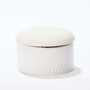 Soren Ceramic Storage Jar White