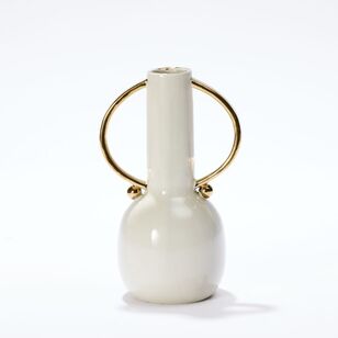 Soren Ceramic Urn Vase White