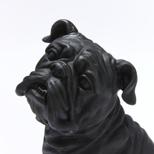 Soren Bulldog Table Décor 29.5 cm Black