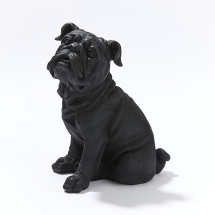 Soren Bulldog Table Décor 29.5 cm Black