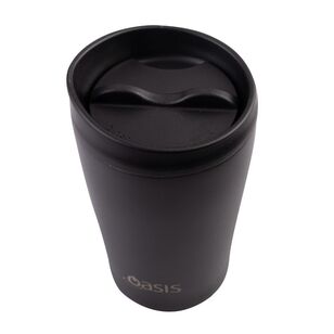 Oasis Stainless Steel Double Wall Insulated 380 mL Travel Cup Black