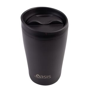 Oasis Stainless Steel Double Wall Insulated 380 mL Travel Cup Black