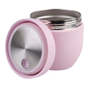 Oasis Stainless Steel Double Wall Insulated 470 mL Food Pod Pink Lemonade