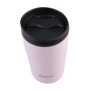 Oasis Stainless Steel Double Wall Insulated 380 mL Travel Cup Pink Lemonade