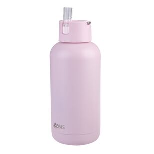 Oasis Moda Ceramic Lined Stainless Steel Triple Wall Insulated 1.5 L Drink Bottle Pink Lemonade