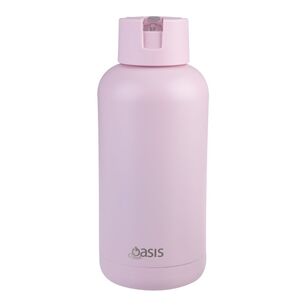 Oasis Moda Ceramic Lined Stainless Steel Triple Wall Insulated 1.5 L Drink Bottle Pink Lemonade