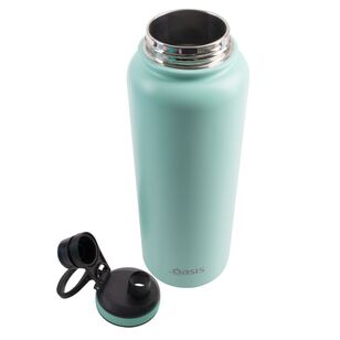 Oasis Double Wall Stainless Steel Insulated 1.1 L Challenger Sports Bottle With Screw Cap Mint