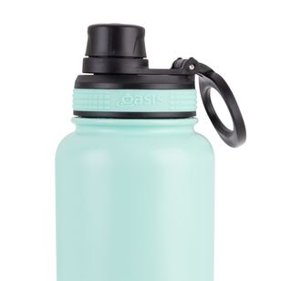 Oasis Double Wall Stainless Steel Insulated 1.1 L Challenger Sports Bottle With Screw Cap Mint