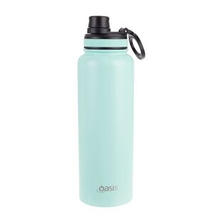 Oasis Double Wall Stainless Steel Insulated 1.1 L Challenger Sports Bottle With Screw Cap Mint