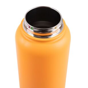 Oasis Double Wall Stainless Steel Insulated 1.1 L Challenger Sports Bottle With Screw Cap Neon Orange