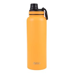 Oasis Double Wall Stainless Steel Insulated 1.1 L Challenger Sports Bottle With Screw Cap Neon Orange