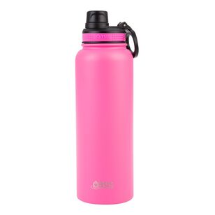 Oasis Double Wall Stainless Steel Insulated 1.1 L Challenger Sports Bottle With Screw Cap Pink