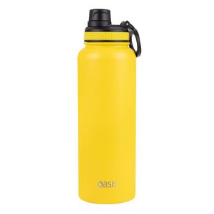 Oasis Double Wall Stainless Steel Insulated 1.1 L Challenger Sports Bottle With Screw Cap Neon Yellow