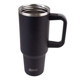 Oasis Commuter Stainless Steel Double Wall Insulated 1.2 Litre Travel Tumbler Black