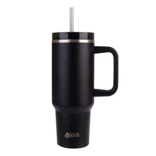 Oasis Commuter Stainless Steel Double Wall Insulated 1.2 Litre Travel Tumbler Black