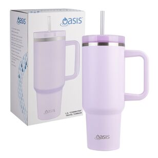 Oasis Commuter Stainless Steel Double Wall Insulated 1.2 Litre Travel Tumbler Pink