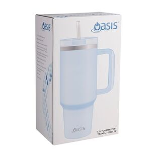 Oasis Commuter Stainless Steel Double Wall Insulated 1.2 Litre Travel Tumbler Periwinkle