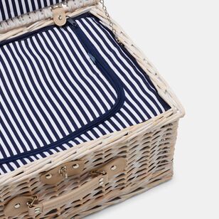 Smith + Nobel Summertime Blues 4 Person Picnic Basket and Blanket