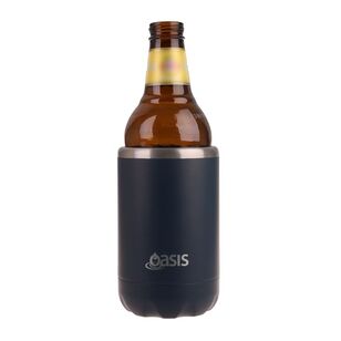 Oasis Double wall Stainless Steel Insulated 375 mL Cooler Can Black