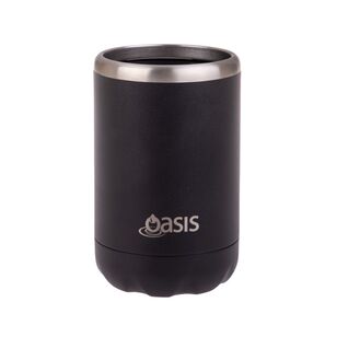 Oasis Double wall Stainless Steel Insulated 375 mL Cooler Can Black