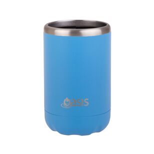 Oasis Double wall Stainless Steel Insulated 375 mL Cooler Can Blue