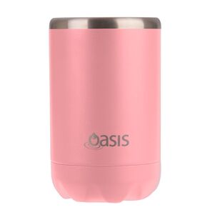 Oasis Double wall Stainless Steel Insulated 375 mL Cooler Can Coral Cove