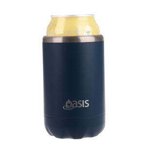 Oasis Double wall Stainless Steel Insulated 375 mL Cooler Can Navy