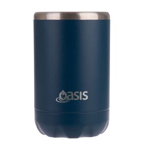 Oasis Double wall Stainless Steel Insulated 375 mL Cooler Can Navy