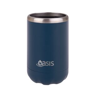 Oasis Double wall Stainless Steel Insulated 375 mL Cooler Can Navy