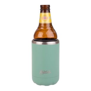 Oasis Double wall Stainless Steel Insulated 375 mL Cooler Can Sage Green