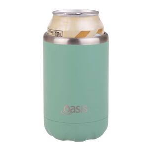 Oasis Double wall Stainless Steel Insulated 375 mL Cooler Can Sage Green