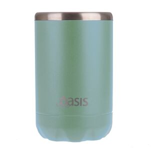 Oasis Double wall Stainless Steel Insulated 375 mL Cooler Can Sage Green