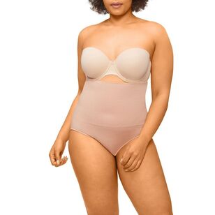 Body by Nancy Ganz Women's Bamboo High Waisted Brief Mahogany