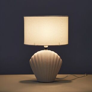 Amalfi Seashell Table Lamp 36 cm White