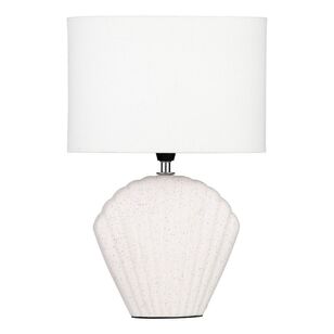 Amalfi Seashell Table Lamp 36 cm White