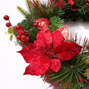 Soren 45 cm Poinsettia Wreath