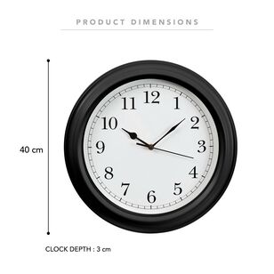 Cooper & Co Elton 40 cm Wall Clock Black