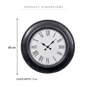 Cooper & Co Augusta 60 cm Clock Black