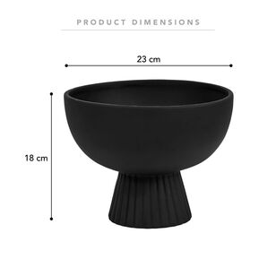 Cooper & Co. Coya Decorative Fruit Bowl Black