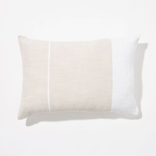 Shaynna Blaze Marina Cotton Cushion Linen 50 x 50 cm