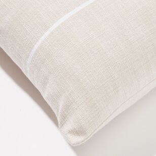 Shaynna Blaze Marina Cotton Cushion Linen 50 x 50 cm