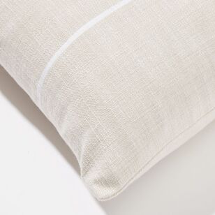 Shaynna Blaze Marina Rectangle Cotton Cushion Linen 35 x 50 cm