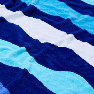 Soren Santorini Beach Towel Blue 80 x 160 cm